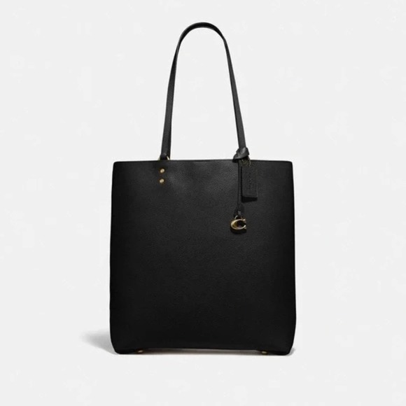 Coach Handbags - Coach Plaza Tote Pebbled Leather North South Black